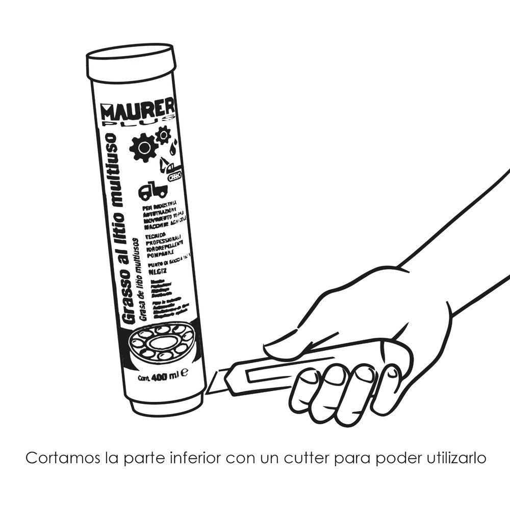 Lithium grease cartridge 400 ml.