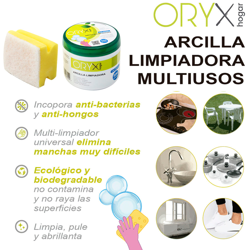 Multipurpose cleansing clay jar 500 grams.