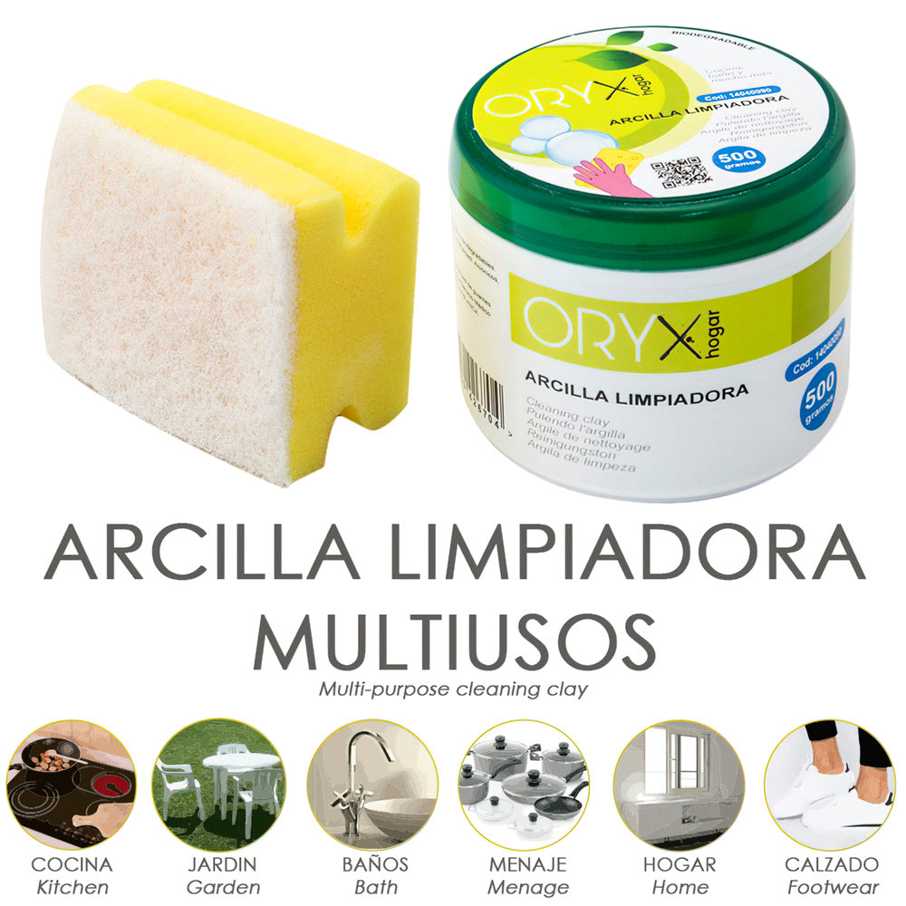 Multipurpose cleansing clay jar 500 grams.