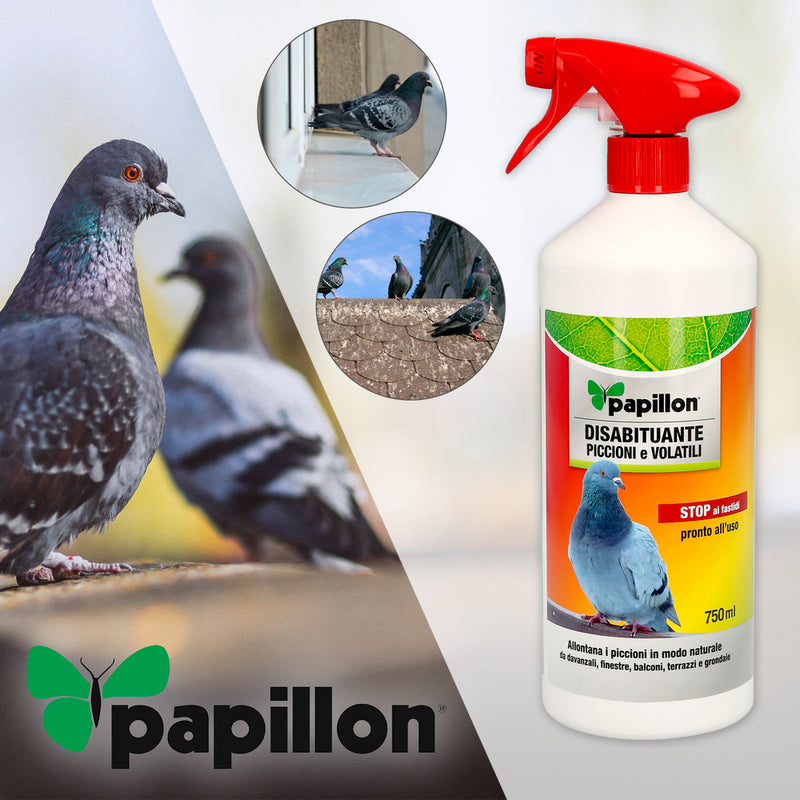 Repelente palomas y pajaros (750 ml.) repelente / ahuyentador aves, repelente pajaros, ahuyentador aves ventanas, tejados, etc