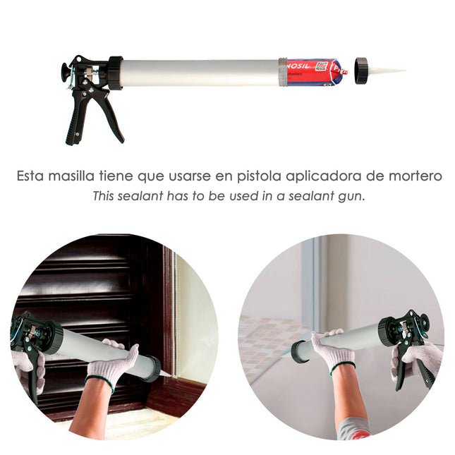 Masilla poliuretano blanca bolsa 600 ml. sellador poliuretano, sellador cemento, ladrillo, cerámica, metales