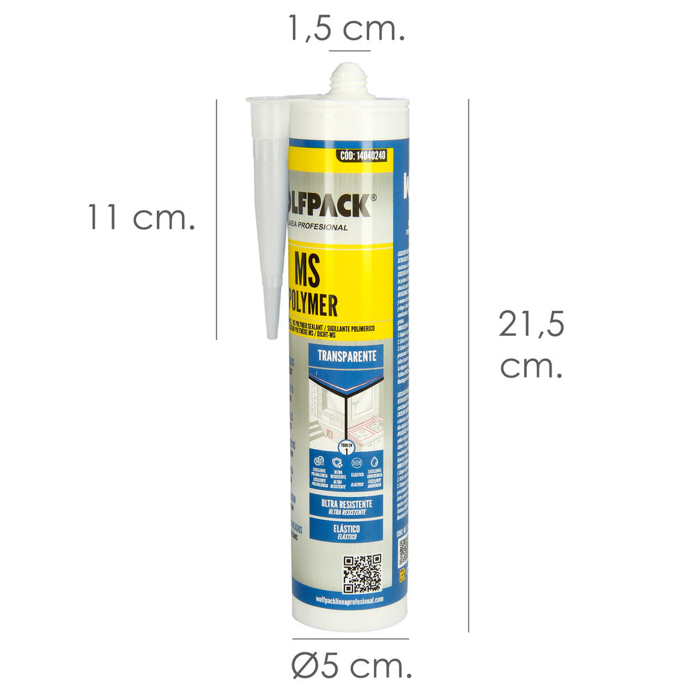 Ms polymer multiuso gripper transparente