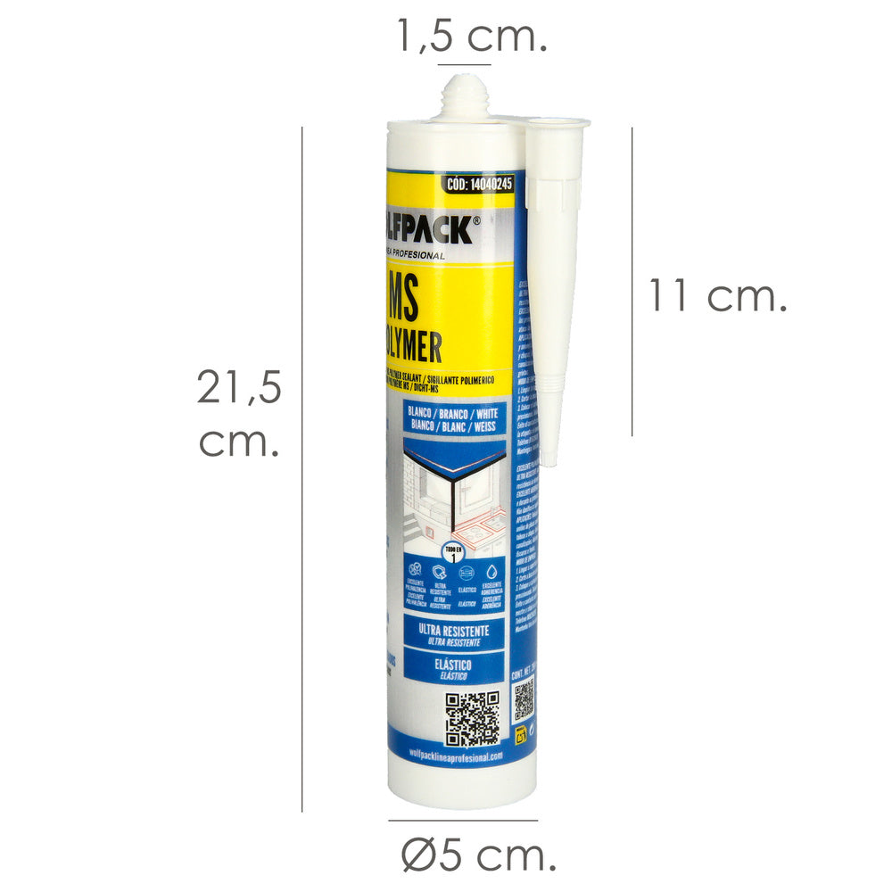 Ms polymer multiuso gripper blanco
