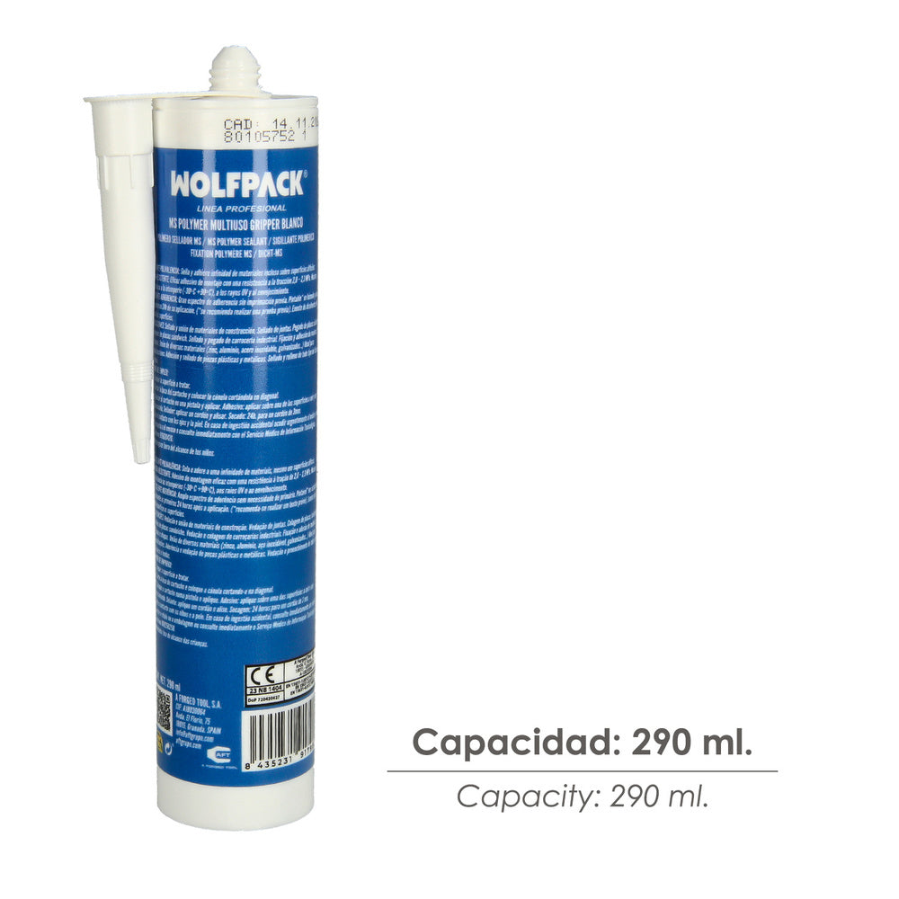Ms polymer multiuso gripper blanco