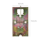 Trampa ratas metálica galvanizada 16 x 8.8 cm.