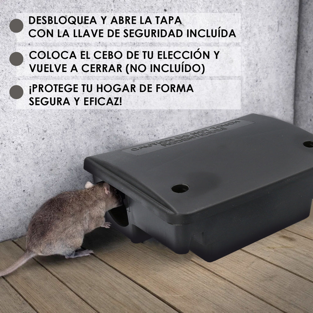 Caja protege cebos para trampas