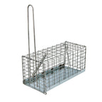 Trampa ratas jaula metal completa 21x10x10 cm