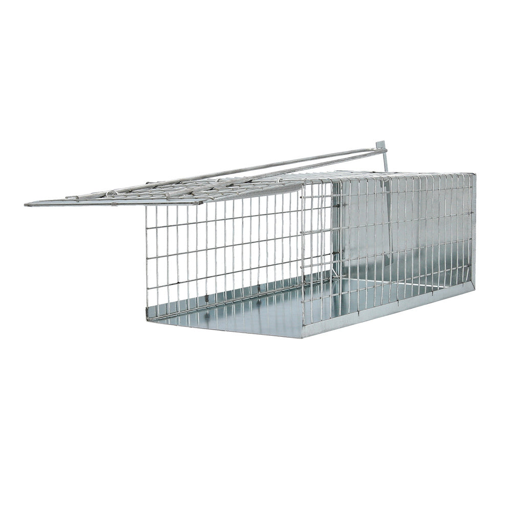 Trampa ratas jaula metal completa 30 x 17 x 11 cm.