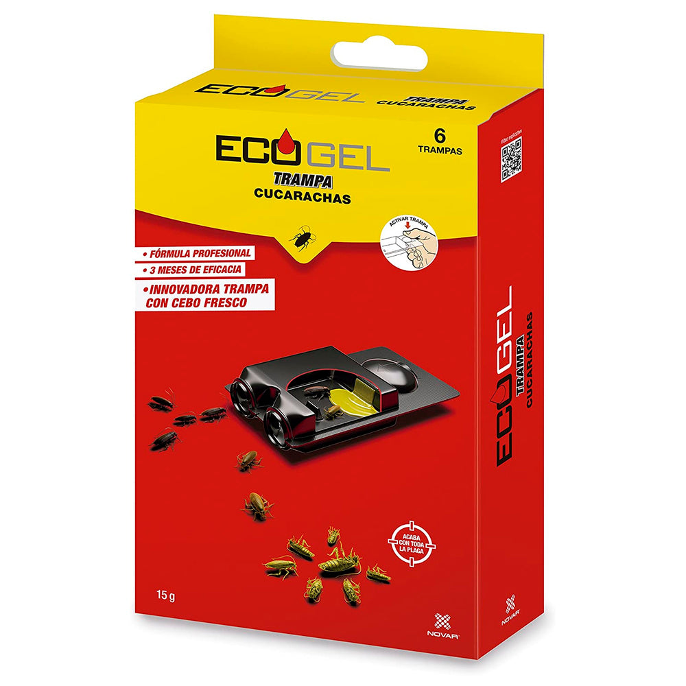 Ecogel cockroaches cockroach trap 15 grams (box of 6 units)