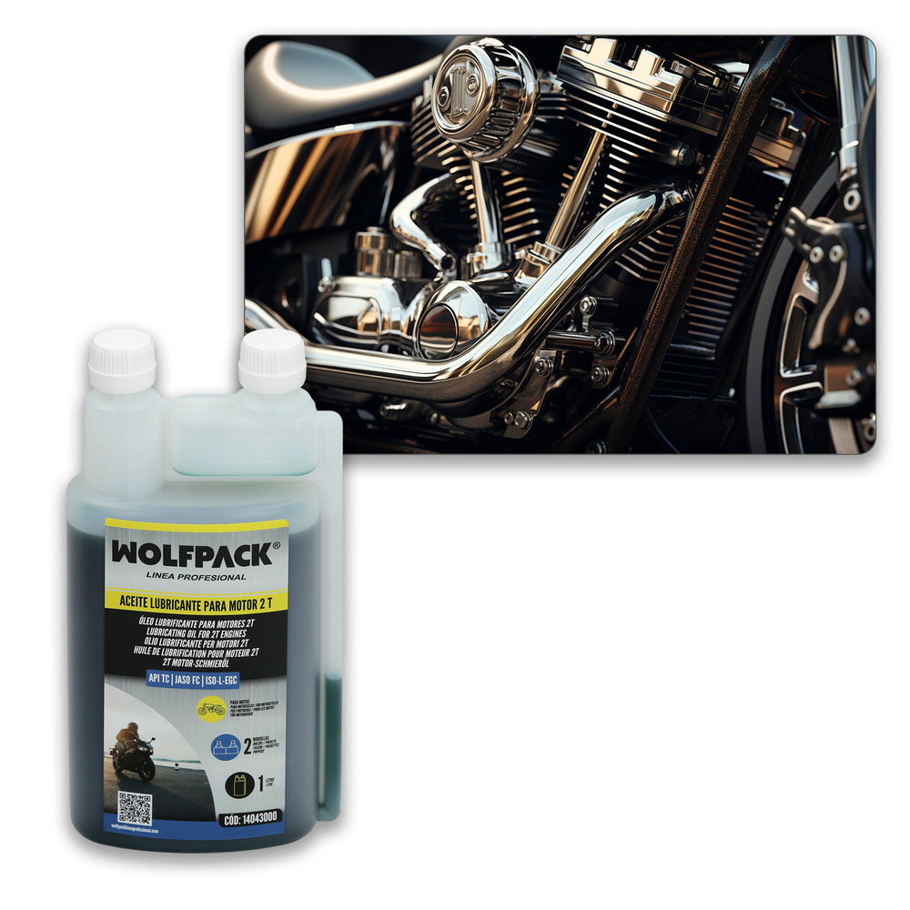 2-stroke lubricating oil 1 liter (2 spouts)