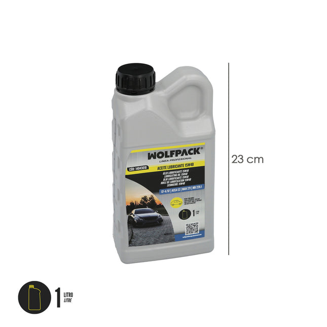 Aceite lubricante 15w40 turismos 1 litro. aceite para motores diesel y gasolina