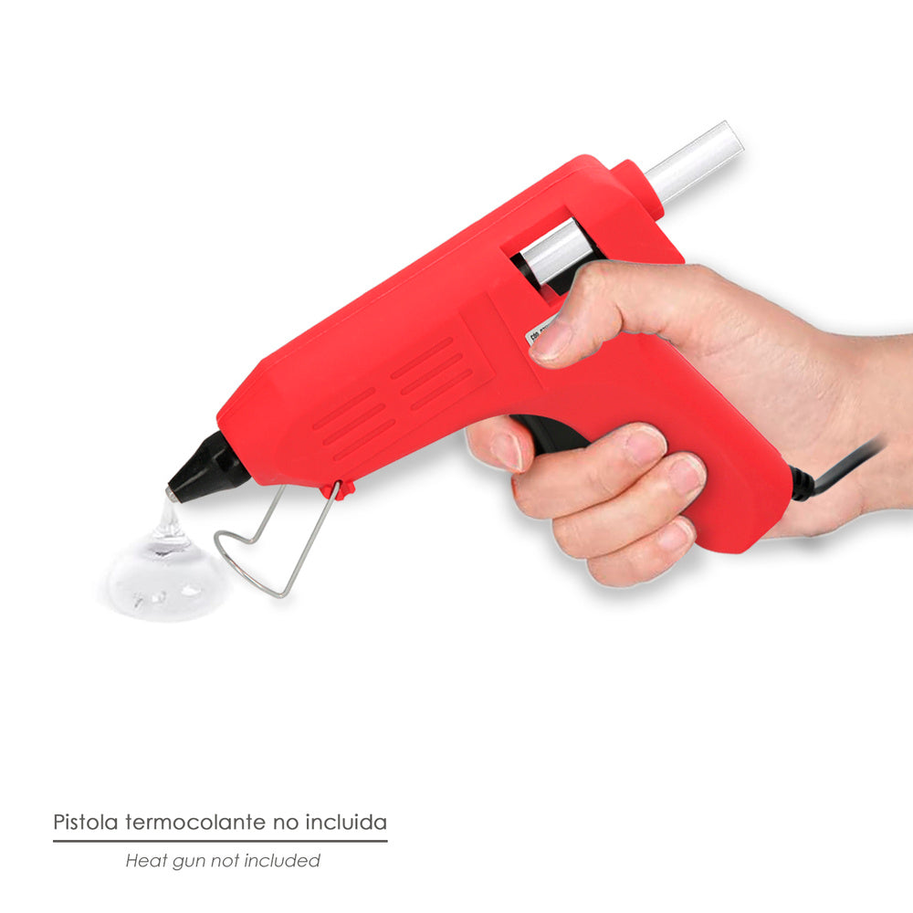 Hot glue sticks ø 11.2 mm blister pack of 12. Silicone sticks, hot melt glue gun, silicone glue gun