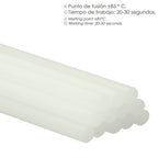 Hot glue sticks ø 7.2 mm, 500 gram bag. Silicone sticks, hot melt glue gun, gun silicone