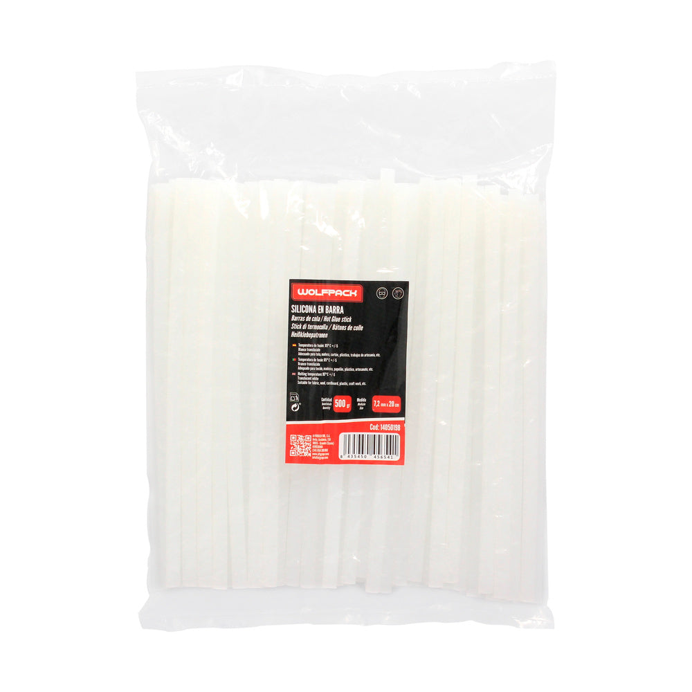 Barras de cola quente ø 7,2 mm saco de 500 gramas. Barras de silicone, cola para pistola de termofusão, silicone para pistola