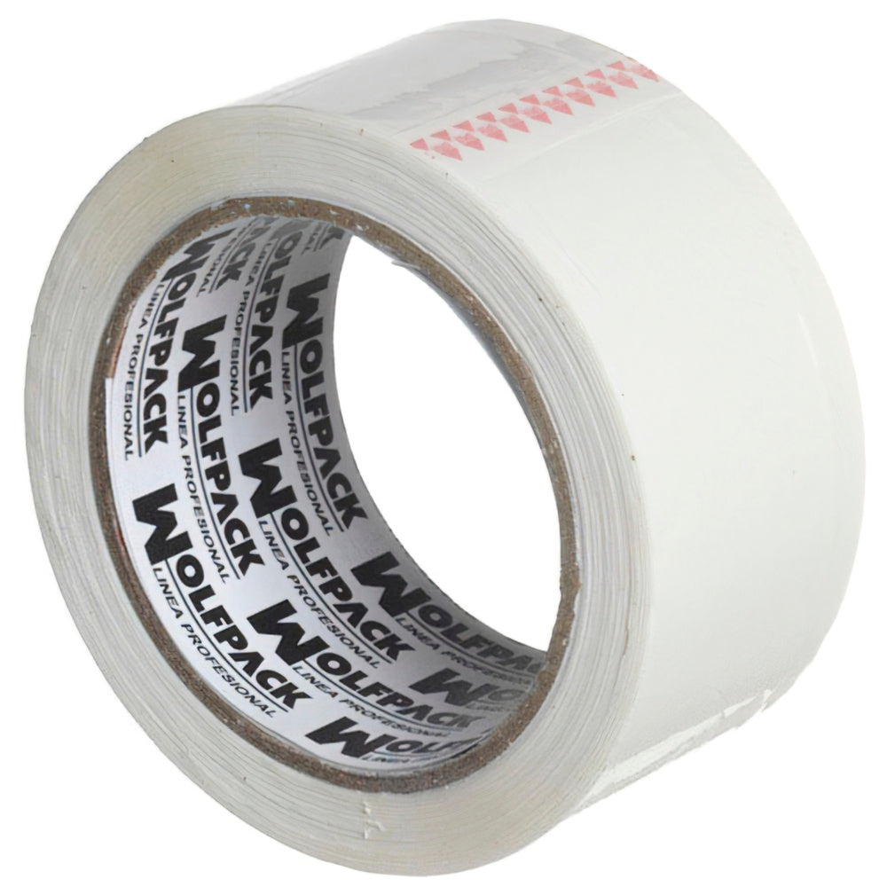 White packing tape 48 mm x 66 m.