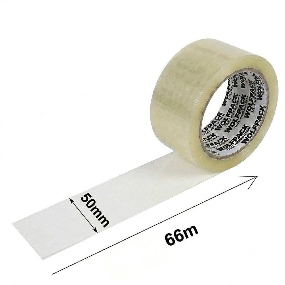 Cinta embalar transparente 48 mm x 66 m.