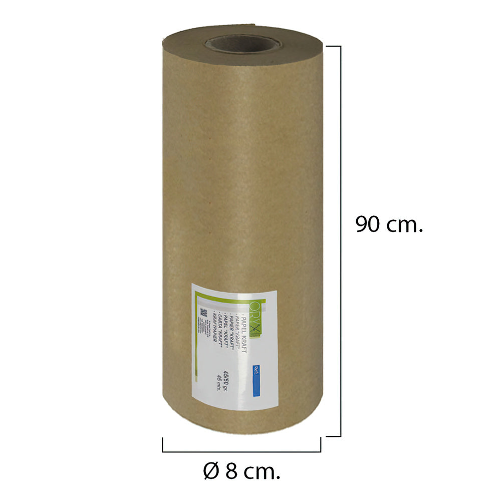 Kraft paper 45 / 50 gsm roll 90 cm x 45 meters