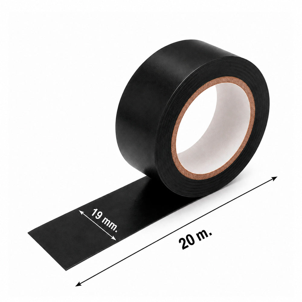 Electrical tape 20m x 19mm black domestic use