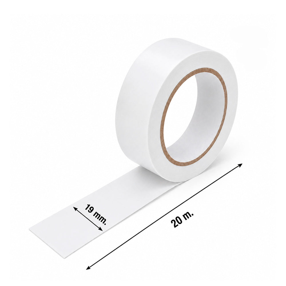 Electrical tape 20 m x 19 mm white household use