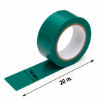 Cinta aislante 20 m. x 19 mm verde uso doméstico