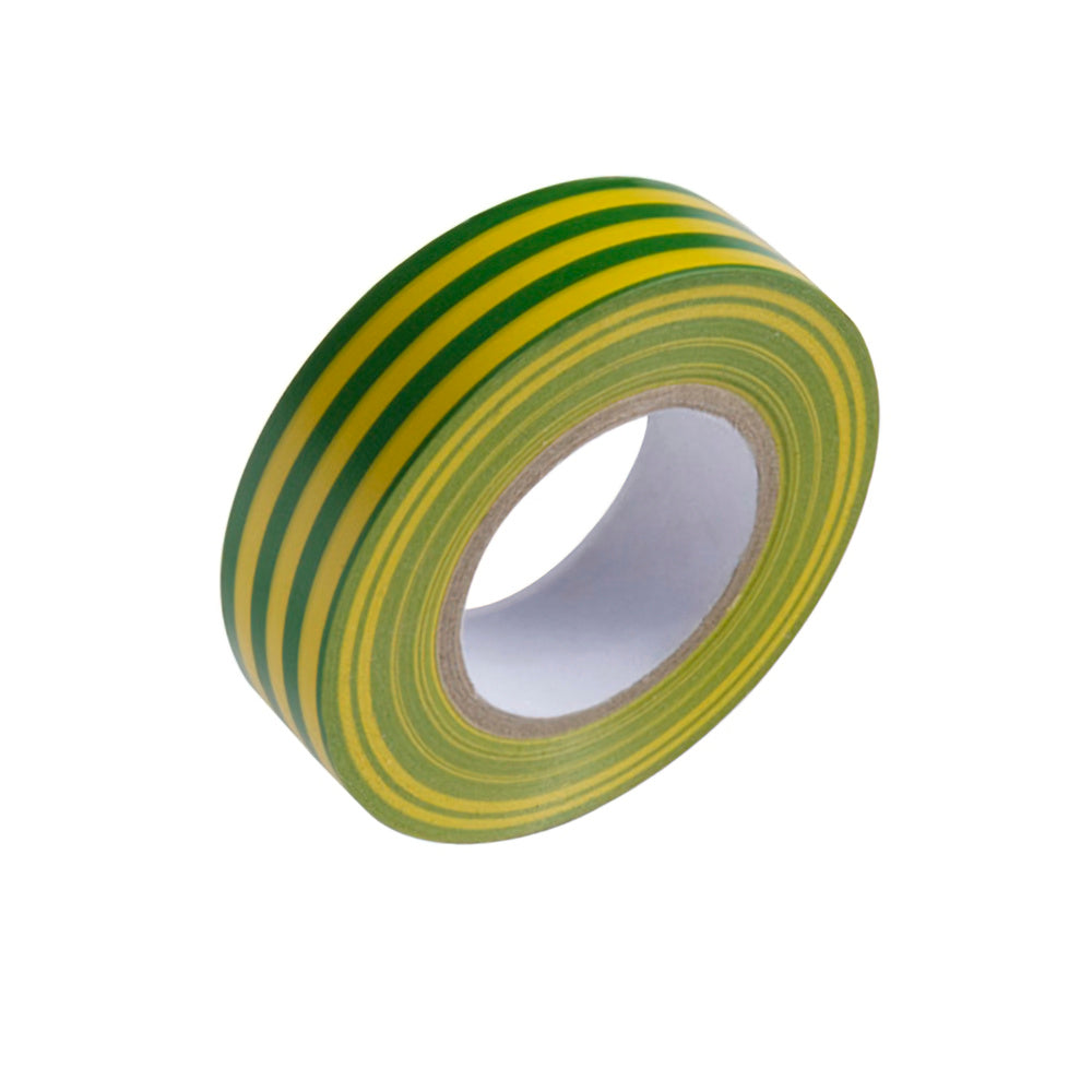 Electrical tape 20 m. x 19 mm yellow / green household use