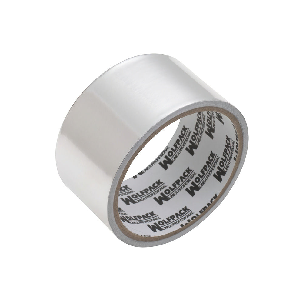 Cinta adhesiva aluminio 48 mm x  5 m. 66 micras