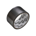 Cinta adhesiva aluminio negro 48 mm x  5 m. 66 micras