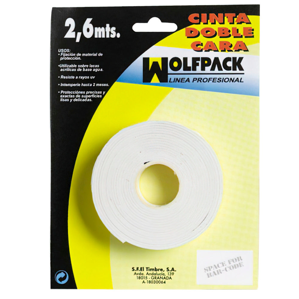 Double-sided tape 2.6 m x 18 mm