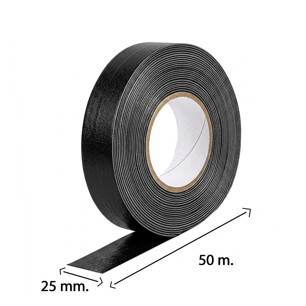 Fita antiderrapante preta 15 m x 50 mm para uso doméstico