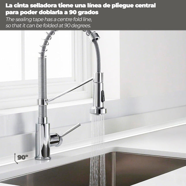 Cinta adhesiva sanitarios 38 mm. x 3,2 metros