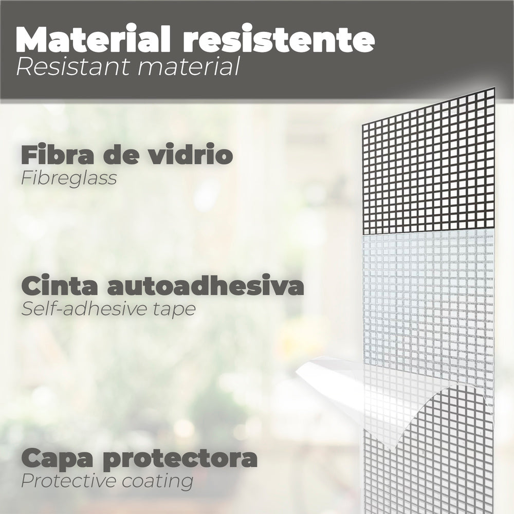 Fita adesiva para reparação de rede mosquiteira 5 cm x 200 cm