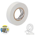 Professional white electrical tape, 0.13 mm thick, 19 mm wide, 25-meter roll, electrician's tape, cable insulation tape