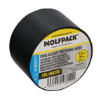 Professional black electrical tape, 0.13 mm thick, 50 mm wide, 25-meter roll, electrician's tape, cable insulation tape