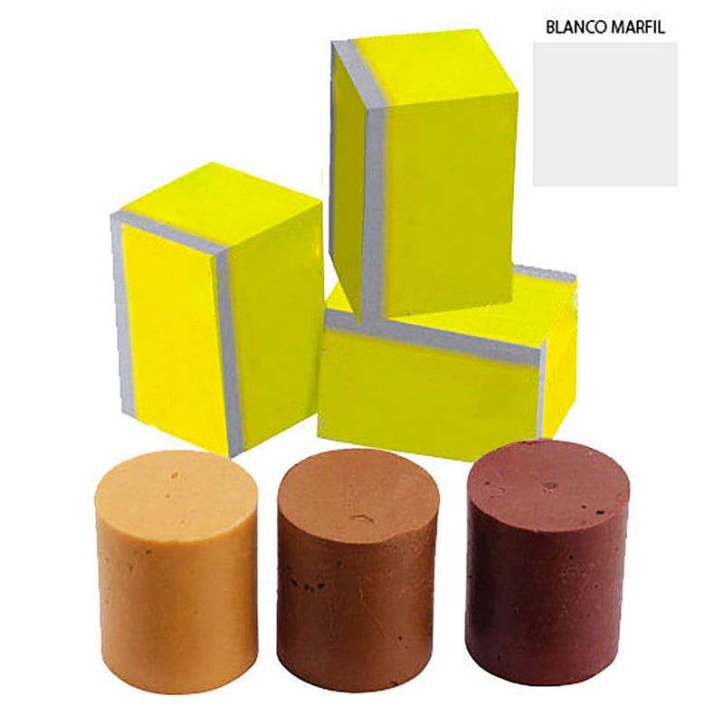 Cera reparadora de madera 70 gr | blanco marfil para muebles