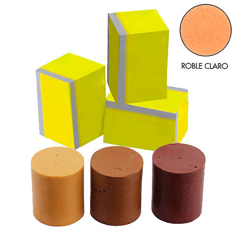 Cera para reparar grietas en muebles de madera 70 gramos | Roble