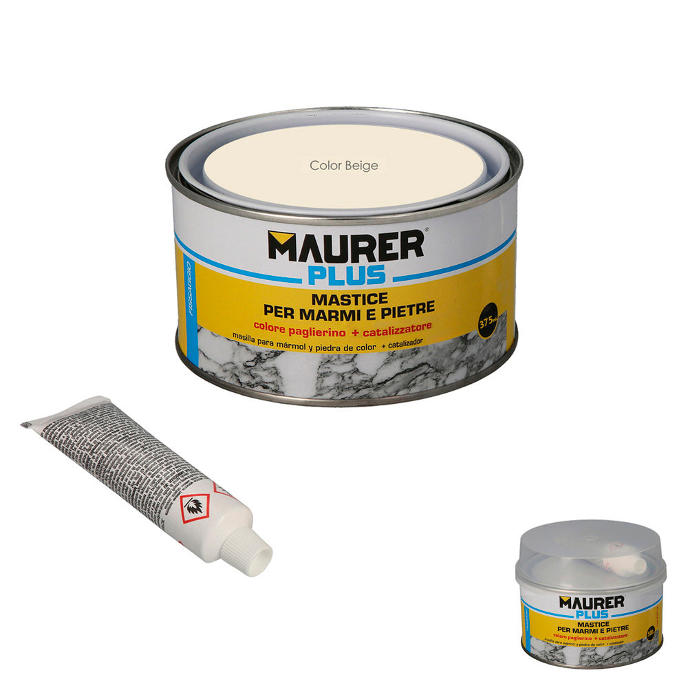 Marble filler beige 375ml. With hardener