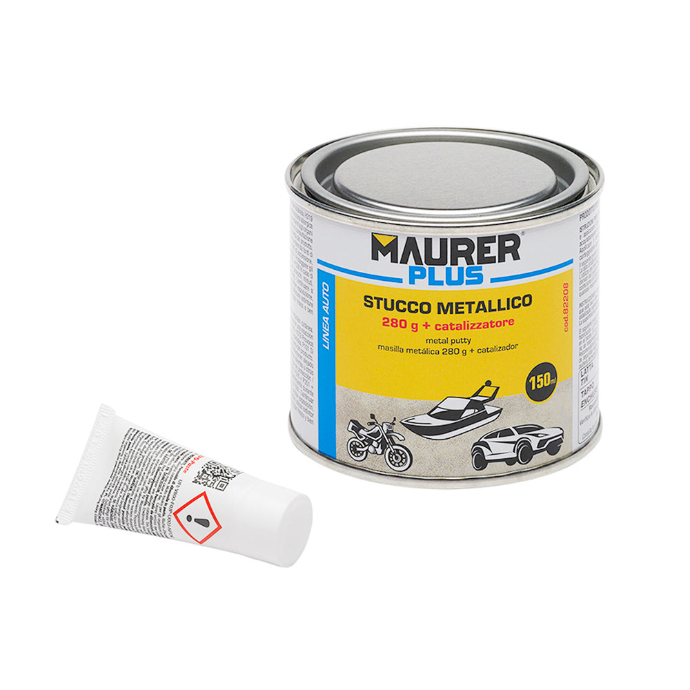 Metal repair paste 325 ml. With hardener. Metal paste, car repair paste, metallic paste.
