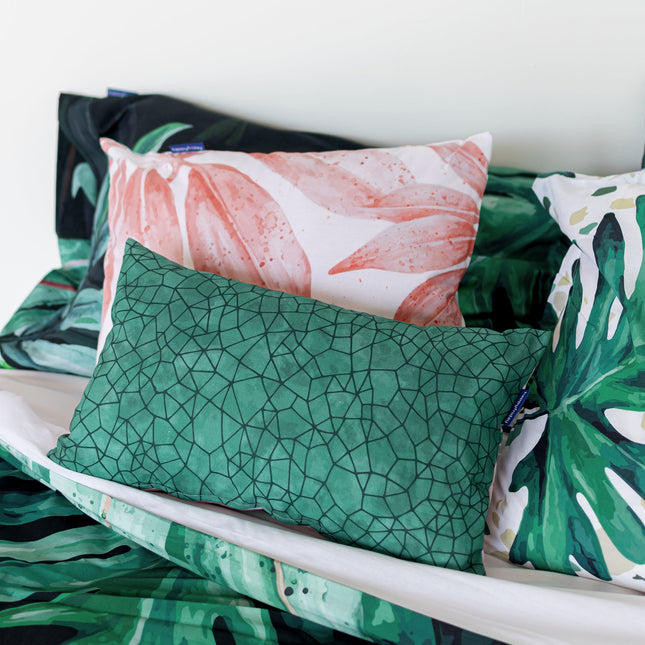 Ebony Funda de cojín 50x50 + 50x30 cm