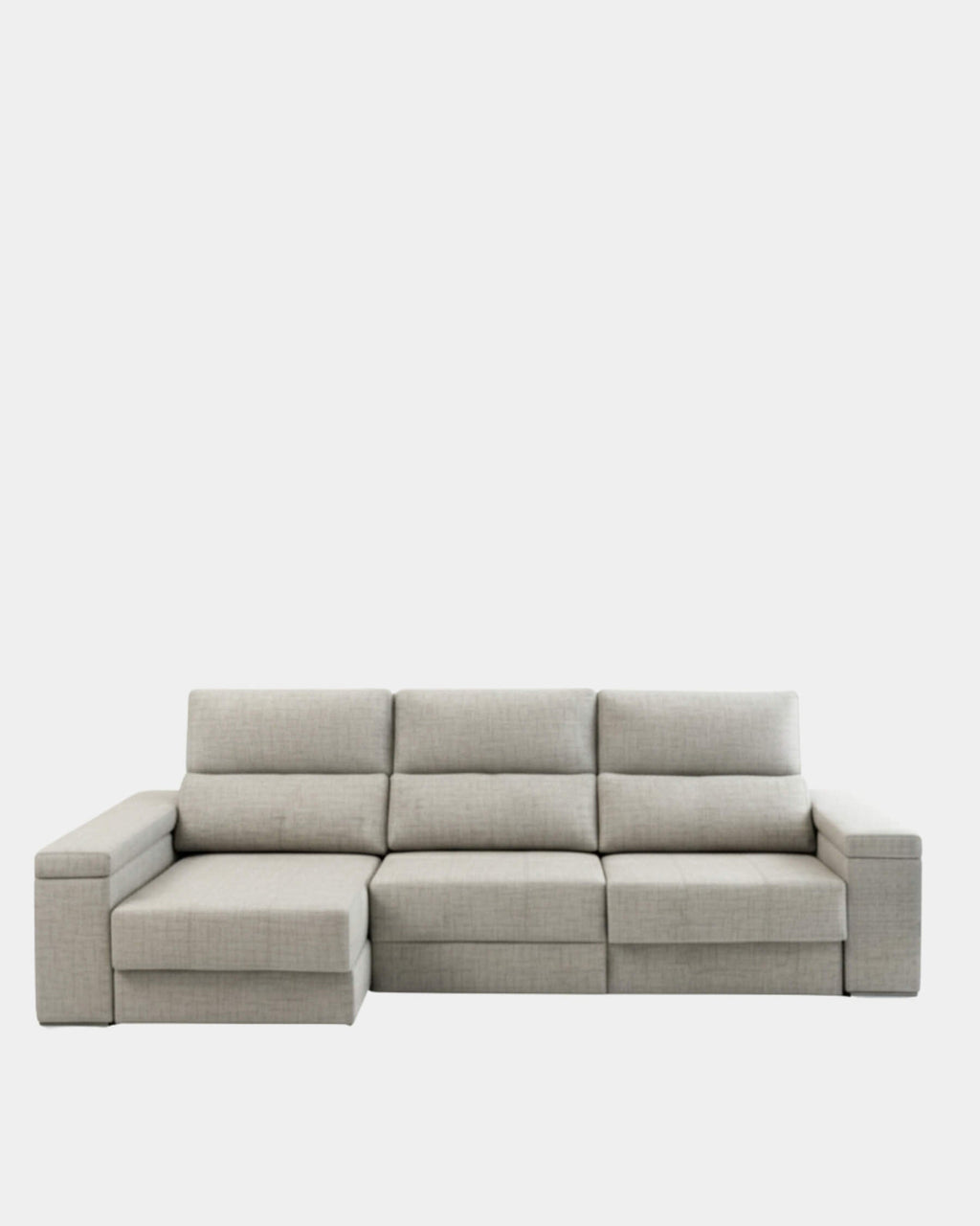 Sofá chaiselongue 3 plazas con apertura de arrastre | crudo
