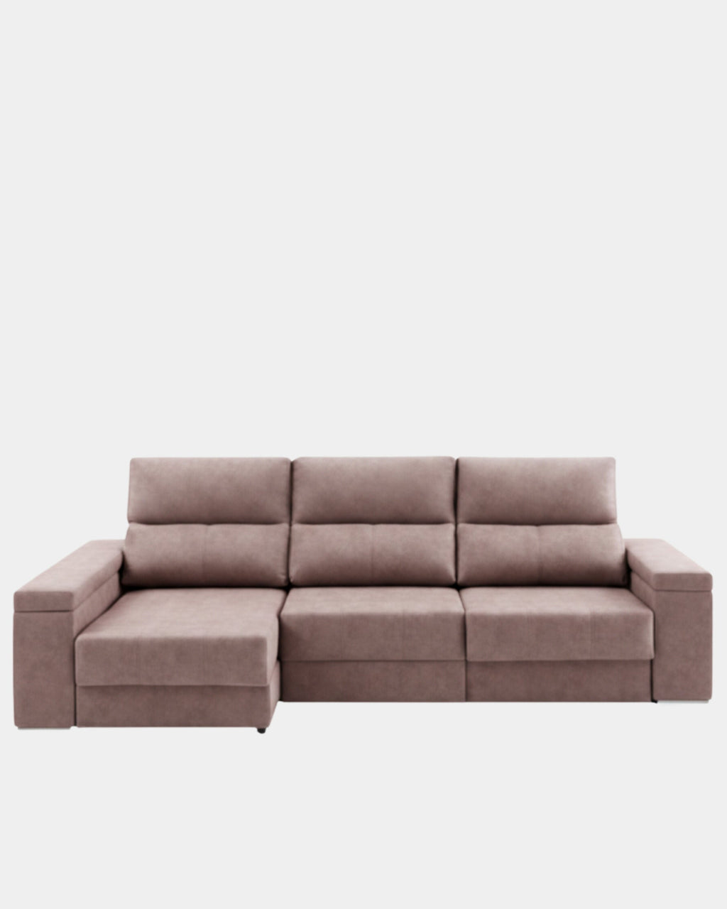 Mink grey enveloping comfort chaise longue sofa | living room