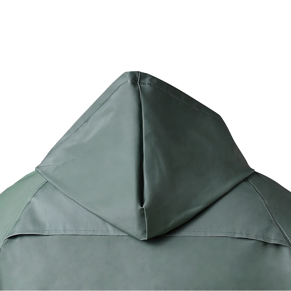 Traje de agua impermeable verde pvc         talla 6-m