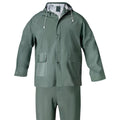 Traje de agua impermeable verde pvc         talla 6-m