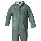Traje de agua impermeable verde pvc         talla 6-m