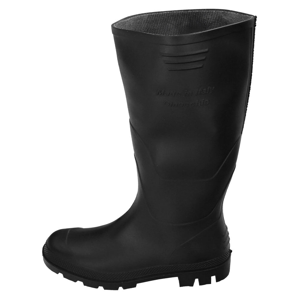 Black tall rubber boots size 39 (pair)