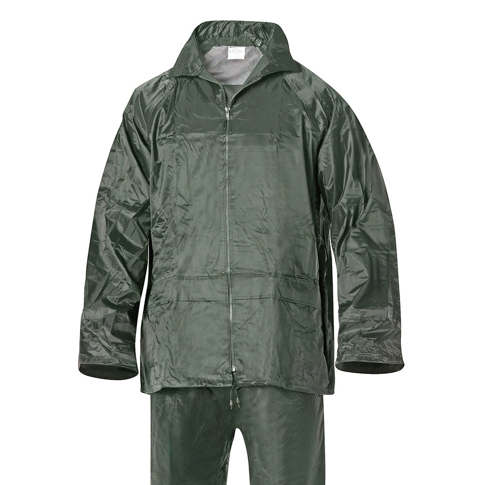 Traje de agua impermeable verde nailon       talla 6-m
