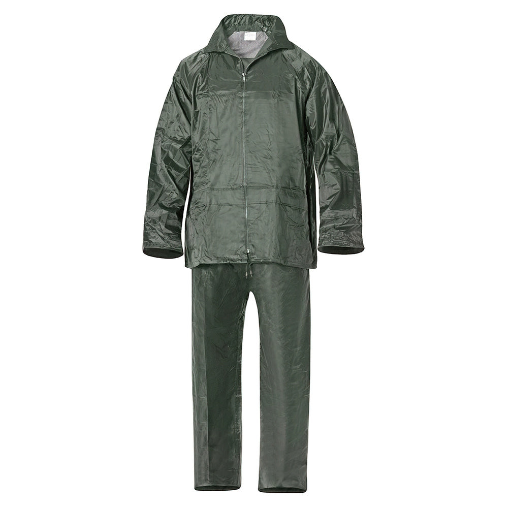 Traje de agua impermeable verde nailon       talla 6-m