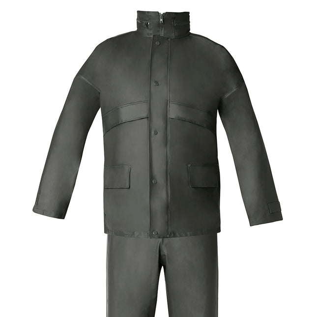 Traje de agua impermeable verde poliuretano talla 7-l
