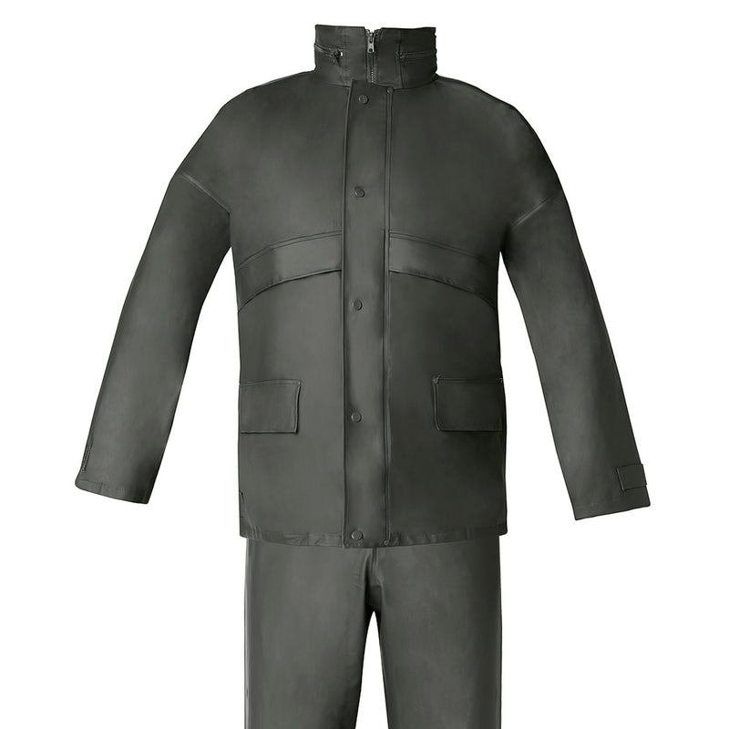 Traje de agua impermeable verde poliuretano talla 7-l