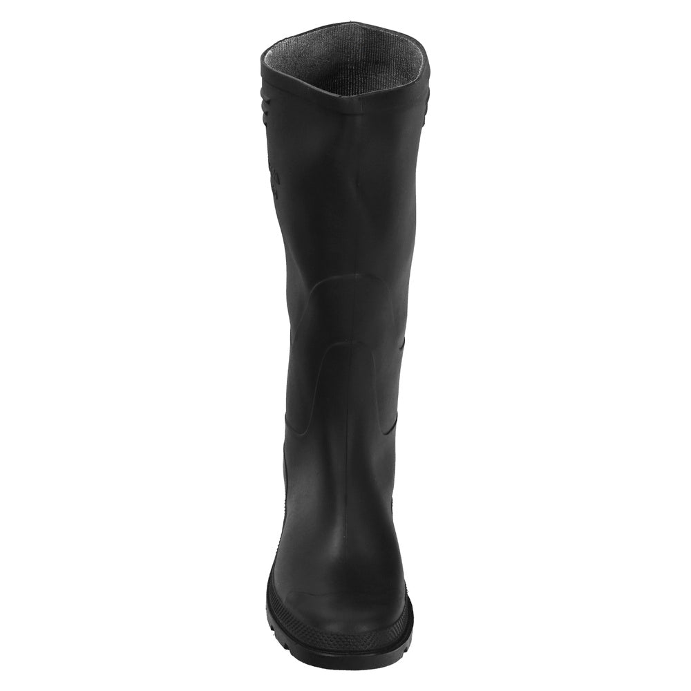 Botas de cano alto pretas em borracha, tamanho 44 (par)