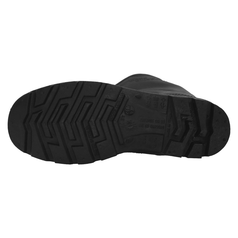 Black tall rubber boots size 44 (pair)